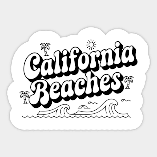 California Beaches: Inspired Summer Vibes and Ocean Dreams Sticker